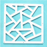 12pcs 29x29cm Hanging Screens Living Room Divider Panels Partition Wall Art Diy Home Decoration White Wood-plastic Aimak Store