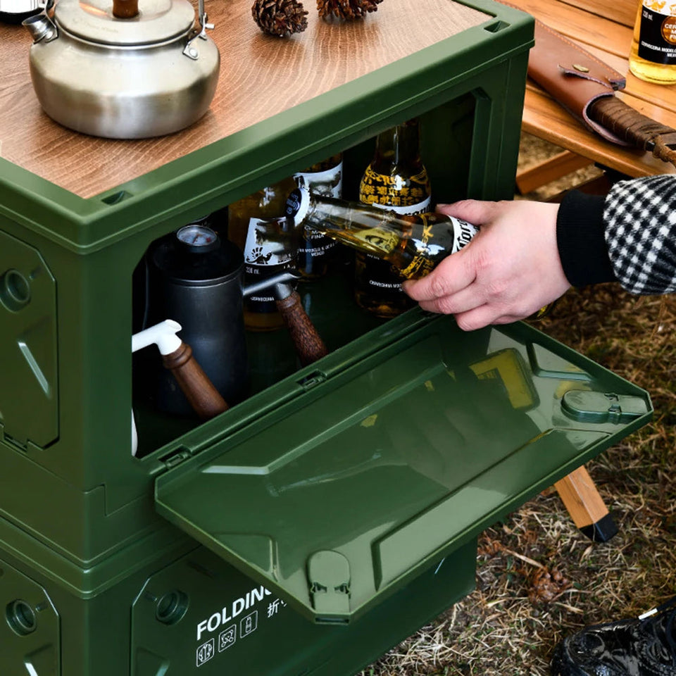 1PC Collapsible Outdoor Camping Car Storage Box Multi-Functional Storage Box Table Dual-Purpose Car Trunk Organizer Aimak Store