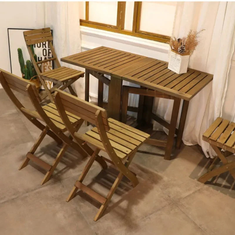 Balcony Leisure Folding Table Home Simple Portable Dining Tables Province Space Rectangular Multi-function Camping Table Aimak Store