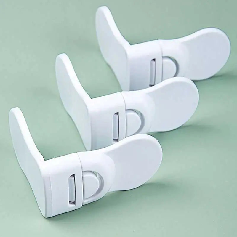 Plastic Baby Safety Lock Anti-Pinching Drawer Locks Cabinet Lock Refrigerator Lock Buckle Children Protection For Household Tool Aimak Store