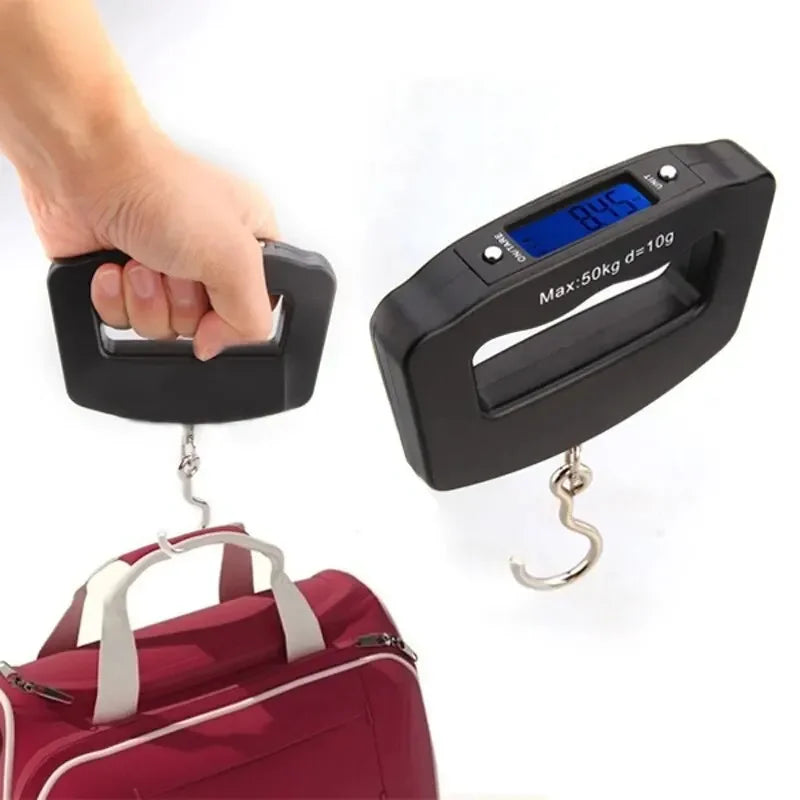 50kg/10g Digital Luggage Scale Electronic Portable Suitcase Travel Weighs With Backlight Electronic Travel Hanging Scales Aimak Store