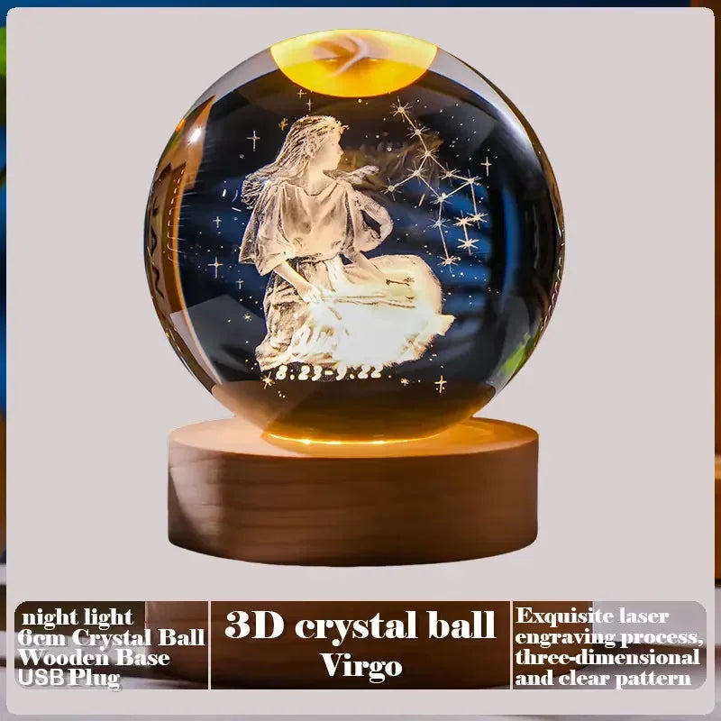 3D Crystal Ball Creative Valentine's Day Mother's Day Gift Rose Love Cloud Crystal Room Desktop Decoration Boy Girl Gifts Aimak Store