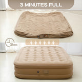 Air Mattress,Inflatable Airbed Luxury Self Inflation Deflation Twin Air Mattress with Electric Built-in Pump, Blow Up Guest Bed Aimak Store