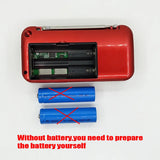 C 803 Portable Bluetooth Speaker FM Radio Receiver USB TF MP3 Player With LED Flashlight Support 2 Rechargeable 18650 Battery Aimak Store