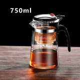 Heat Resistant Glass Teapot Flower Tea Kettle with Strainer Infuser Kung Fu Teaware Puer Oolong Pot with Handle for Home Use Aimak Store