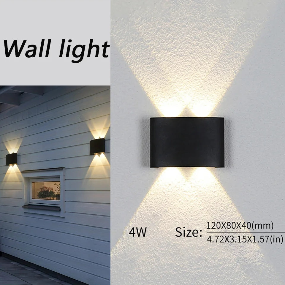 LED Wall Lamp Waterproof IP66 Indoor Outdoor Lamp  Garden Lights for Living Room Hallway Bedroom Decor Aimak Store