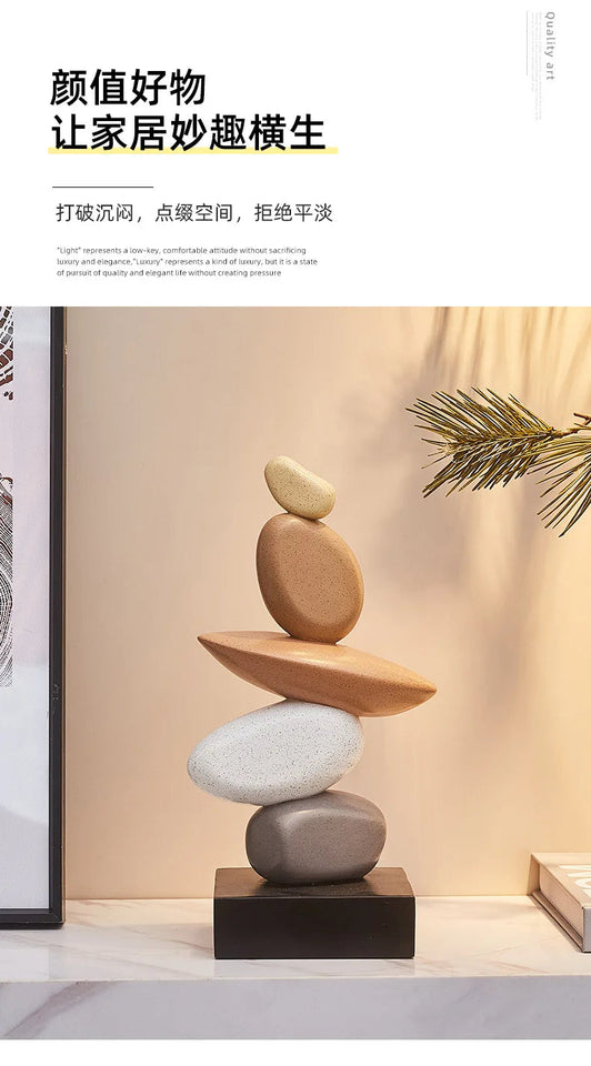 Factory Direct Generation of Light Luxury Art Resin Desktop Ornaments Decorative Living Room Office Wine Cooler TV Cabinet Aimak Store