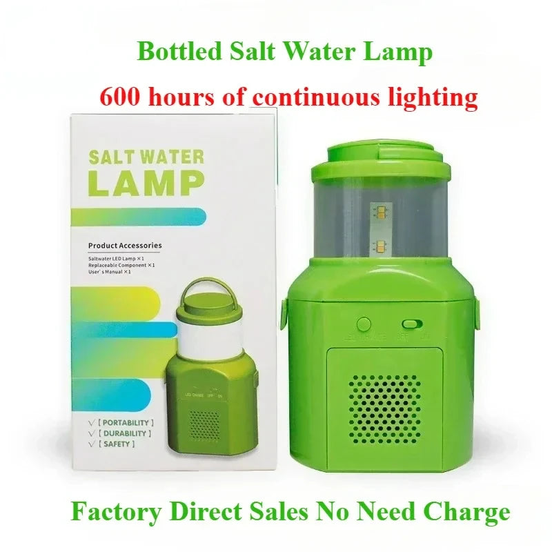 NEW Bottled Camping Lights Salt Water LED Emergency Lights Camping Night Fishing Energy-saving Lights Portable Travel Supplies