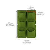 Plant growth bag， Felt Vertical Wall Planter Outdoor Herb Vegetable Hanging Garden  Plant Holder for Railing, Balcony, Fence Aimak Store