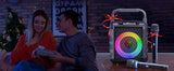 T17 Karaoke Machine Comes with 2 Wireless Karaoke Microphones, Portable Bluetooth Speaker Home Karaoke 0K System, with Rgb Colorful Lights Aimak Store