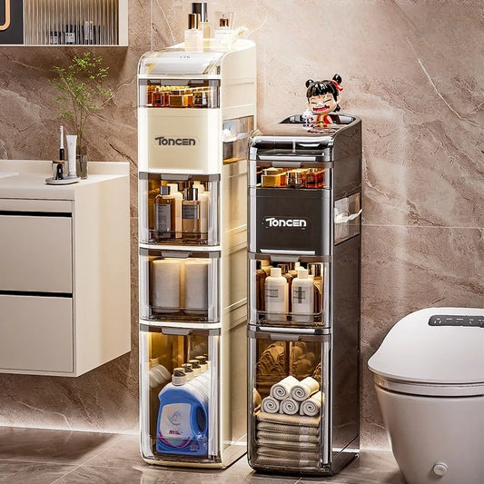 Bathroom crevice wardrobe storage cabinet, bathroom shelf, bathroom toilet storage cabinet, toilet side storage cabinet