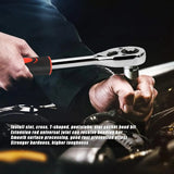 46pc Drive Socket Set 1/4 inch Ratchet Wrench Set with Sockets Metric Hex Bit Socket Set Mechanic Tool Kits for Auto Repair Hous Aimak Store