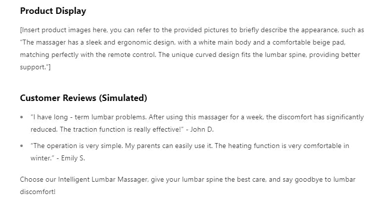 Ergonomic Electric Lumbar Traction Massager Adjustable Vibration Waist Spine Support Back Massage Machine Inflatable Stretcher Aimak Store