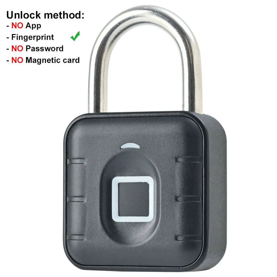 Smart Fingerprint Padlock Keyless Security Password Locker Anti-Theft TTLOCK/Tuya APP Controls Biometric Thumbprint Door Lock Aimak Store