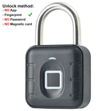 Smart Fingerprint Padlock Keyless Security Password Locker Anti-Theft TTLOCK/Tuya APP Controls Biometric Thumbprint Door Lock Aimak Store