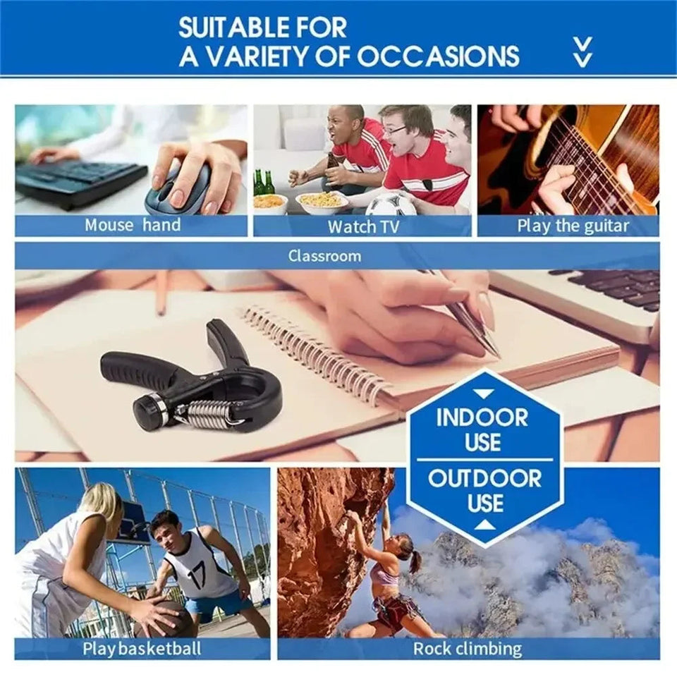 Grip Strength Trainer, Hand Squeezer Adjustable Resistance, Hand Grip Strengthener for Muscle Building and Injury Recovery Aimak Store