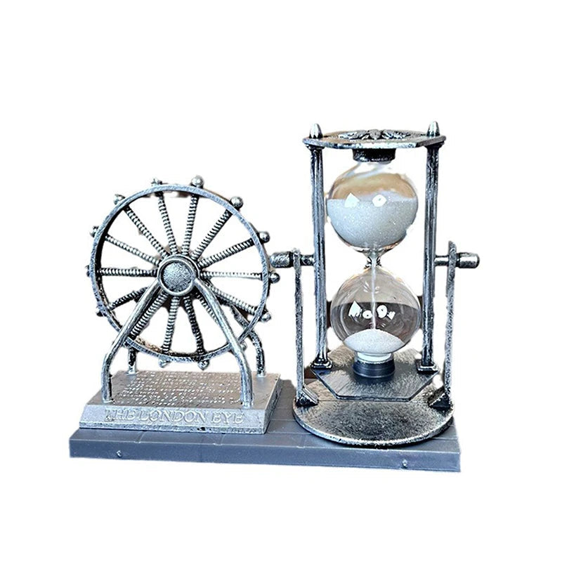 Creative Student Gift Retro Ferris Wheel Quicksand Hourglass Ornaments Domestic Desktop Decoration Crafts Aimak Store