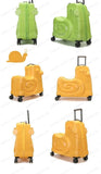 Cartoon children's trolley case Rideable Universal wheel children's travel password case Large capacity children's luggage Aimak Store