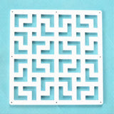 12pcs 29x29cm Hanging Screens Living Room Divider Panels Partition Wall Art Diy Home Decoration White Wood-plastic Aimak Store