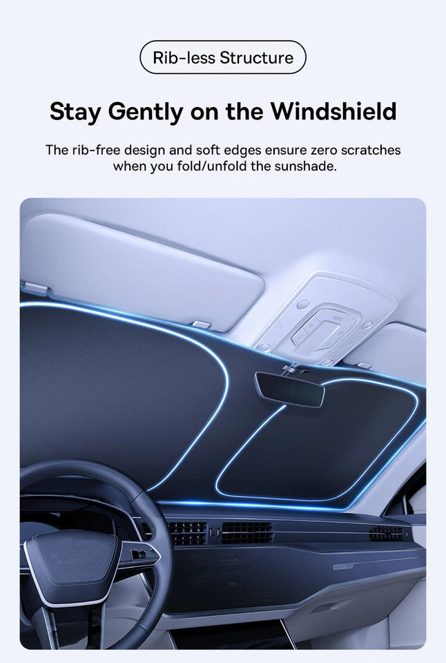 Baseus DT1 Car Sunshade Windshield Cover Folding Car Front Window UV Sun Protection for Summer Sun Shade Curtain Protector Aimak Store