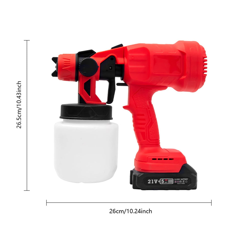Cordless Paint Sprayer with 4 Nozzles 38000Rpm High Speed 3 Patterns Adjustable Widely Used Rechargeable Paint Sprayer Aimak Store
