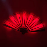 Luminous Folding LED Fan Dancing Light Fan Flashing For Night Music Show Rave Festival Accessories Glowing In The Dark Party Aimak Store