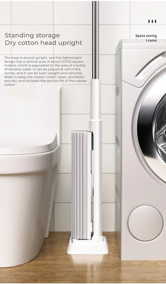 Hot Enlarged Floor Mop Hand Washing Free Lazy Mop Self-Wring Squeeze Household Automatic Dehydration Magic Flat Mops Cleaning Aimak Store