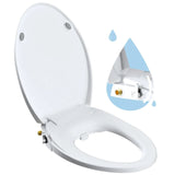 Elongated Bidet Toilet Seat with Slow Close,Non-Electric Bidet Attachment for Toilet Seat with Dual Nozzle,Self-Cleaning Nozzles Aimak Store