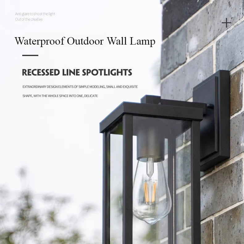 Outdoor Retro Waterproof Wall Lamps for Balcony Courtyard Gate Corridor Exterior Wall Light Villa Landscape Decor Lighting Aimak Store