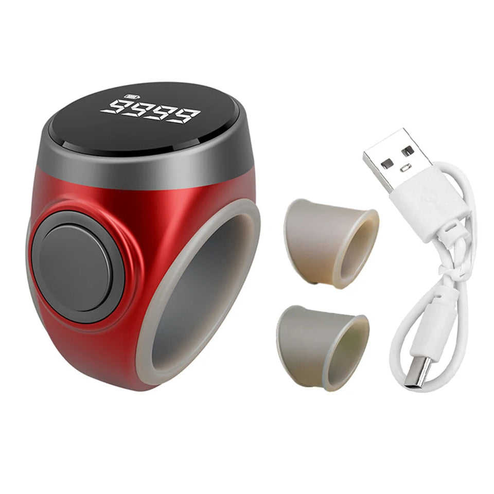 Smart Tasbih Tally Counter Digital Electronic Finger Ring Tally Counter Muslims Tasbeeh Zikr Ring Prayer Time Vibration Reminder Aimak Store