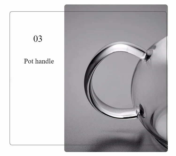 400ml/1000ml Heat-resistant Glass Tea Pot Flower Kettle Kung Fu Teawear Set Tea Strainer Infuser Puer Oolong Barley Pot Teaware Aimak Store