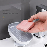 1Pc Luxurious Adjustable Oval Storage Soap Dish with Drain - Wall-Mounted Anti-Slip Removable Soap Box for Bathroom Aimak Store