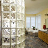 Pack 6 Square Hollow Bricks for Home Decoration, Glass Brick, Screen Room Divider, Office and Hotel Partition Wall, 7.5in(19cm), Aimak Store