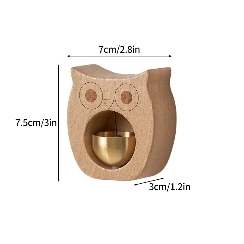 Wooden Door Bell Japanese Wind Chime Room Decor Home Front Doorbell Landscape Bell Garden Decoration Shopkeeper Remind Bell 풍경 종 Aimak Store