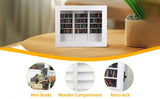 25.4*21.8cm Shake Away Anxiety Bookshelf Figurine Wooden Miniature Pocket Bookcase Bookshelf Insert Ornament Book Lovers Gift Aimak Store