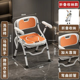 Bathroom Chair for Elderly with Backres Folding Shower Seat for Safety Non-Slip Locking Ideal for Senior Citizen Pregnant Women Aimak Store
