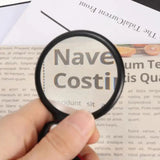 10X Mini Pocket Folding Magnifier High Quality Glass Lens Portable Jewelry Magnifier Old Man Reading HD Glasses Magnifier Aimak Store