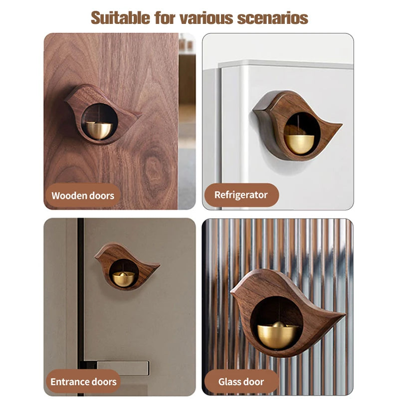 Wooden Door Bell Japanese Wind Chime Room Decor Home Front Doorbell Landscape Bell Garden Decoration Shopkeeper Remind Bell 풍경 종 Aimak Store