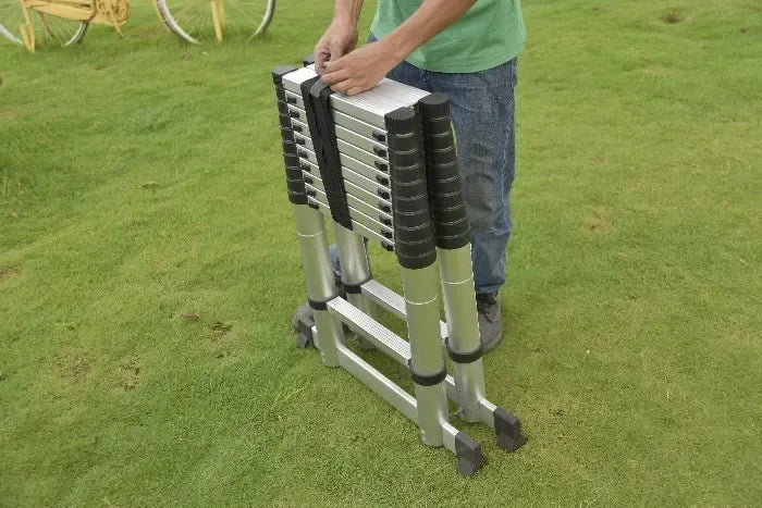 Single Sided Aluminum Telescopic Ladder Step Manufacturers Loft Retractable Foldable Aluminum Telescopic Ladder Aimak Store