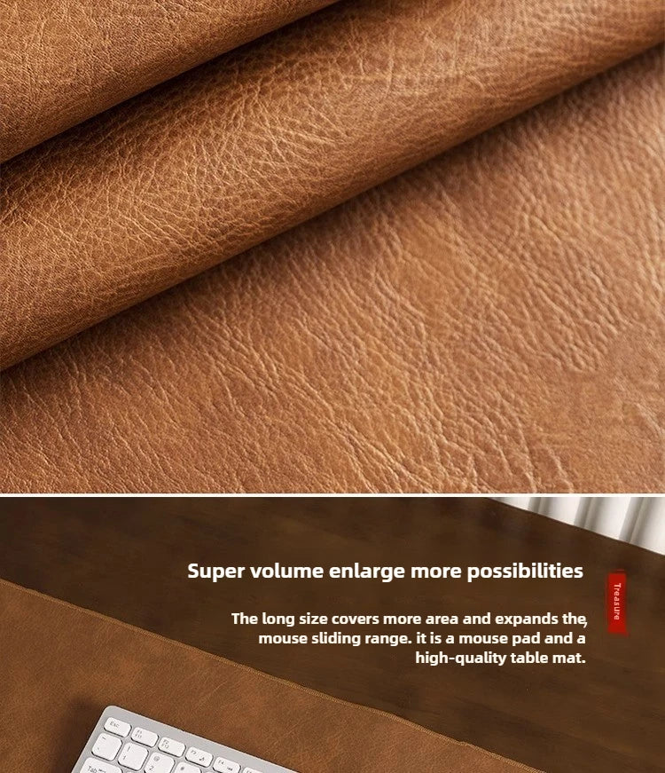 Retro Mousepad Mouse Pad Large Waterproof Non-slip PU Suede Desk Mat Computer Keyboard Desk Pad Mouse Mats Gaming Accessories Aimak Store