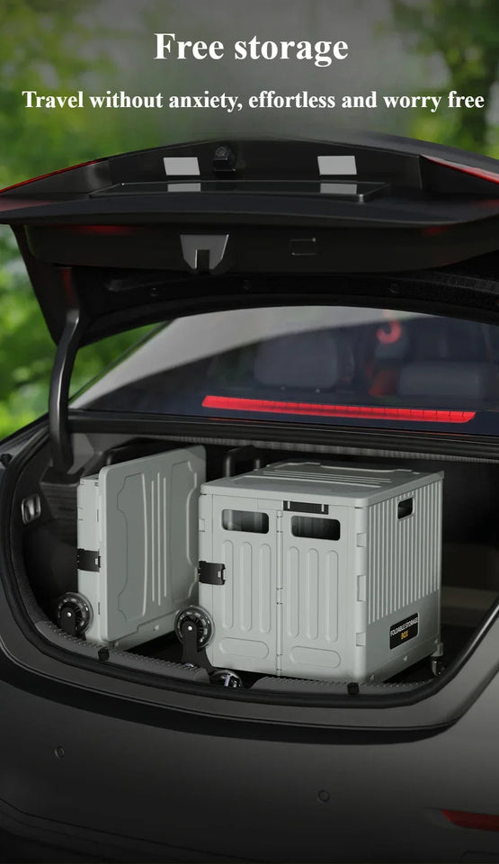 Portable and Foldable Shopping Cart,Home Multifunctional Grocery Cart, Outdoor Trolley Cart, Stall, Camping and Storage Box Aimak Store