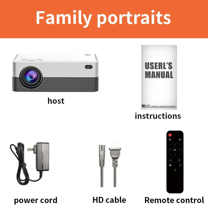 Salange P35 Android 10 Projector WIFI Portable MINI Video Beamer Smart TV 1280*720dpi for Game Movie Home Cinema 1080P 4K Video Aimak Store