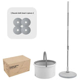 Self Wash Spi n Mop and Bucket with Wringer Set Adjustable Dirty and Clean Water Separation Mop Floor Cleaning Spinning Mop Aimak Store