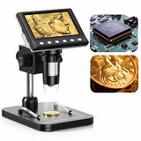 Hayve 4.3'' Digital Microscope 1600X USB Microscope 1080p Soldering Microscope with 8 LEDs Compatible with Windows/Mac OS (DM7) Aimak Store