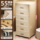 Modern Minimalist Nightstand with Drawers|Faux Wood Bedside Storage Cabinet Movable Bedroom Organizer Space-Saving HomeFurniture Aimak Store