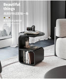 Home Living Room Iron Art Sofa Table Modern Round Feeding Table Bedroom Bedside Cabinet Elegant Nightstand Stylish End Table Aimak Store
