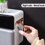 Paper Towel Toilet Paper Holder Waterproof Tissue Box Wall Mount Storage Shelf Rack Paper Storage Box Bathroom Accessories Aimak Store