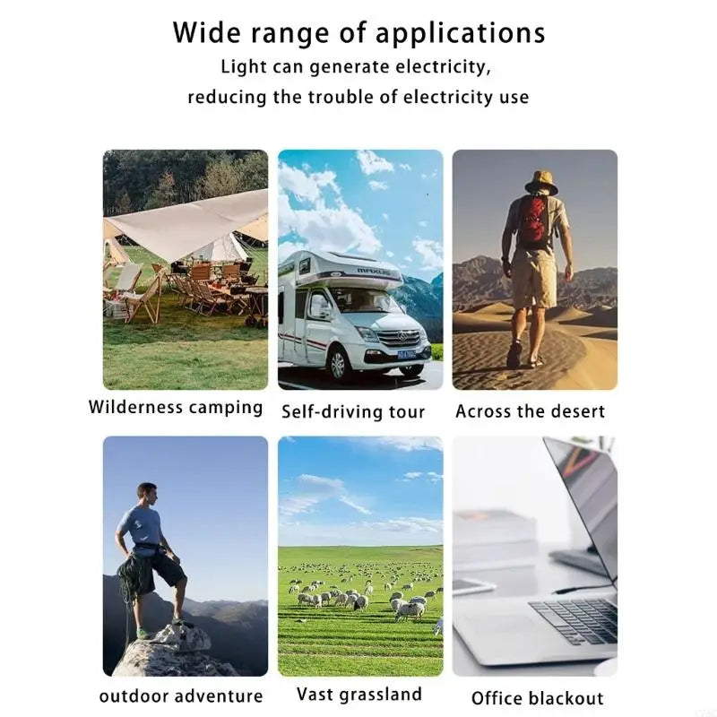 Efficient 10W Solar Phone Charging with USB Port Phone Charging Waterproof Solar Charging for Hiking Camping & Travel Need C7AC Aimak Store