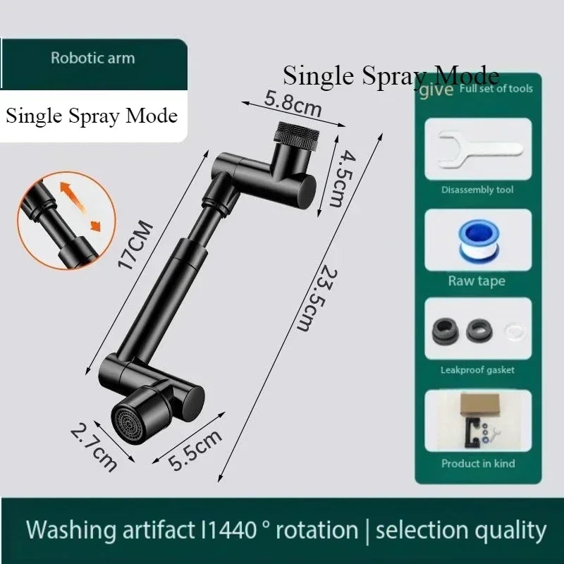 360° Swivel Faucet Extender, Water Saving Tap Sprayer with 3 Modes, for Kitchen, Bathroom Sink, RV Camper & Home Use Aimak Store