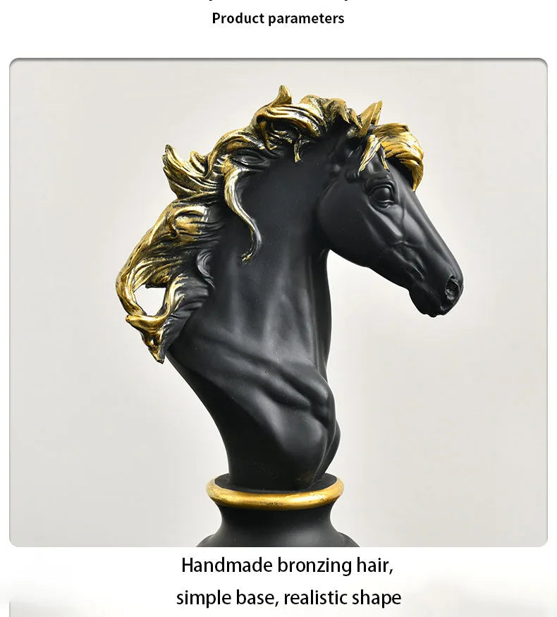 Chess Pieces Statue Resin King Queen Figure For Interior Home Living Room Office Sculpture Study Decoration Piece Ornament Aimak Store